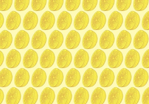 Yellow Lemon Pattern vector