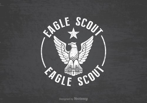 Free Eagle Scout Retro Vector Background