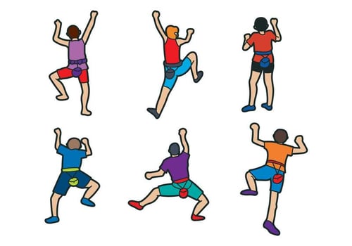 Climbing Wall Vector