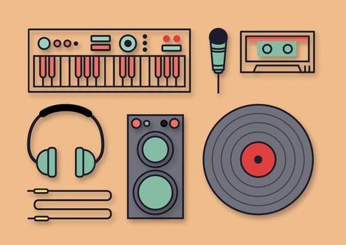Musical DJ Vectors