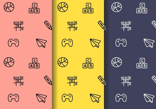 Free Toys Pattern Vector