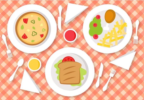 Lunch Vector