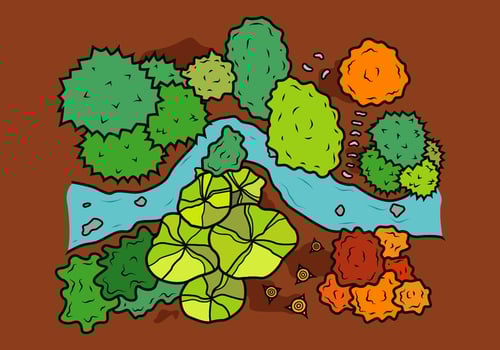 Free Jungle Tree Tops Vector