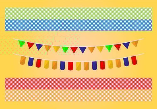 Decoration Flag Vector Set
