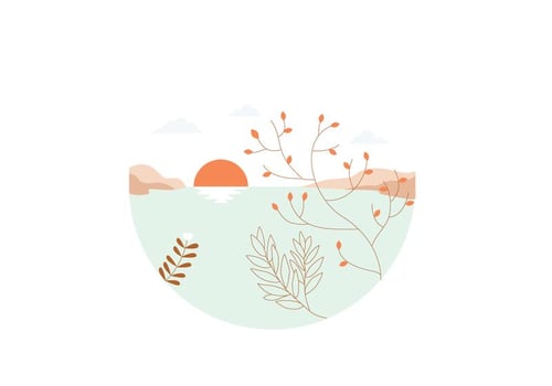 Sunset Illustration  vector