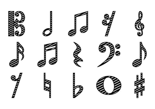 Musical Note Icon Vector