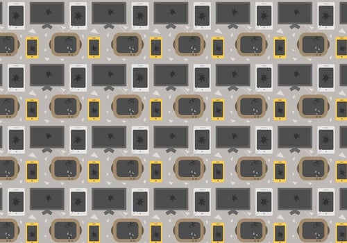 Broken Tech Pattern Vector