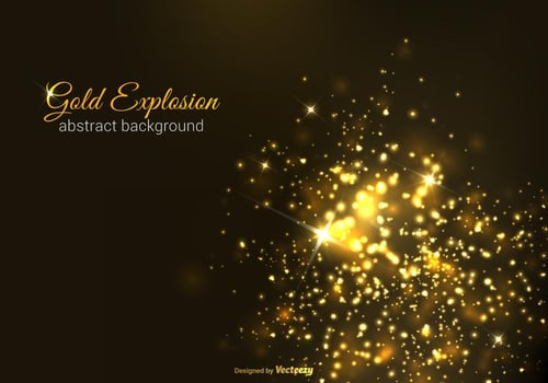 Gold Explosion Vector Background
