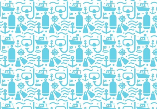 Free Diving Elements Vector