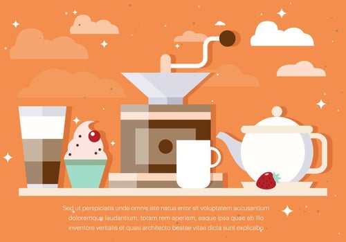 Free Coffee Background Vector