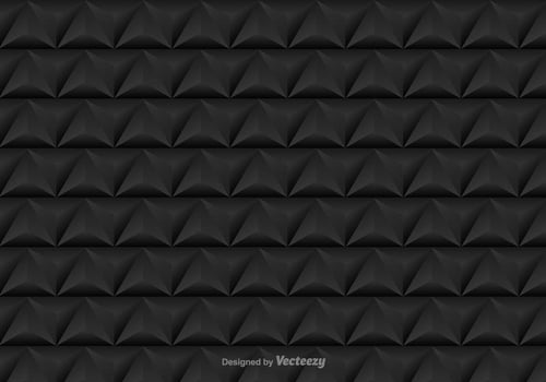 Vector seamless pattern with black triangles