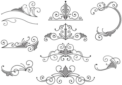 Vintage Ornaments Vectors