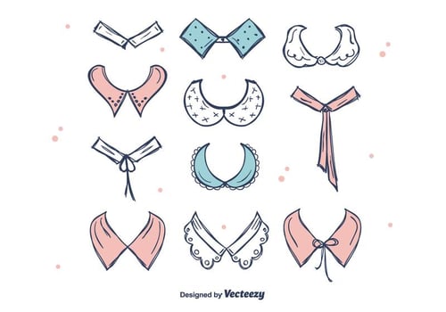 Beautiful Collars Vector