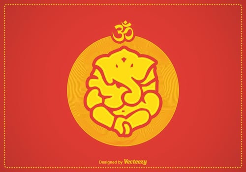 Free Vector Ganpati Illustration