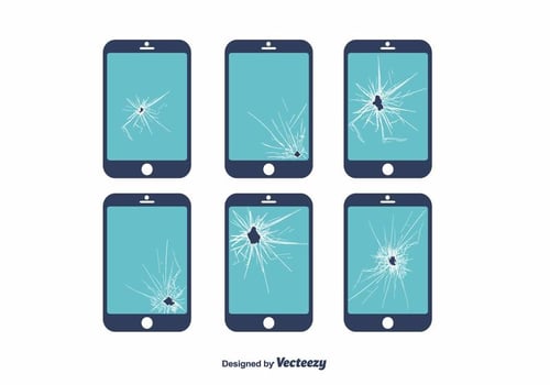 Broken Screen Vector