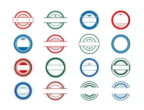 Template Stempel vector collection