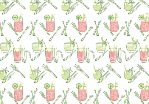 Lemongrass Pattern Vector