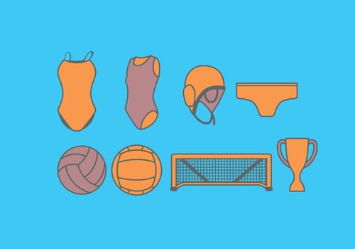 Water Polo Equipment Vector
