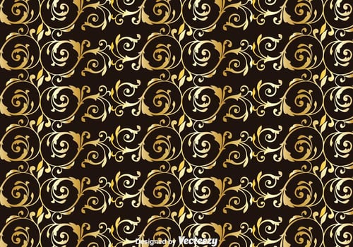 Gold Achantus Ornament Background vector