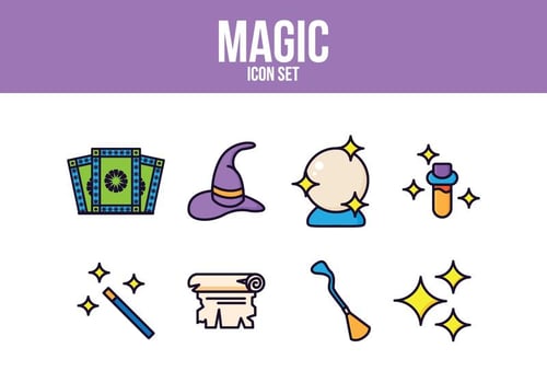 Free Magic Icon Set vector