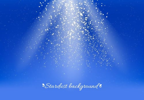 Blue Vector Stardust Background