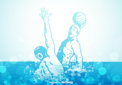 Water Polo Vector Illustration