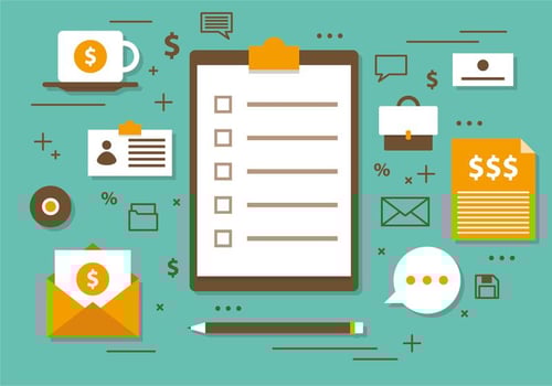 Business Checklist Vector Illustration