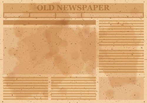 Old Newspaper Layout Vector