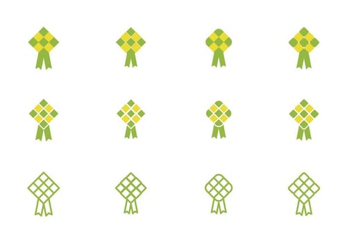 Ketupat Icon vector