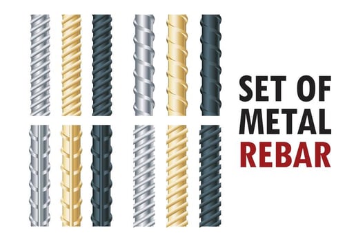 Rebars Vector Illustration