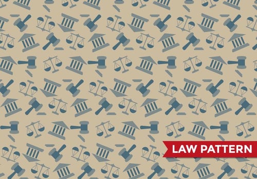 Justice Law Pattern Vector