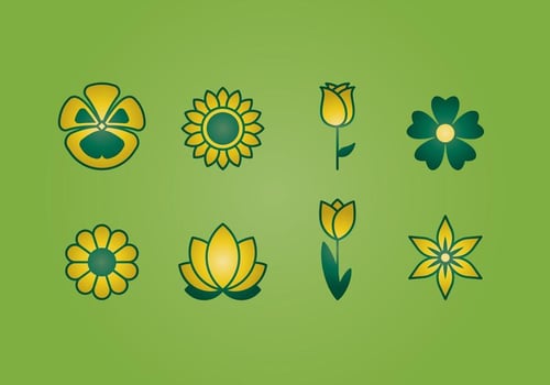 Flower Icons vector
