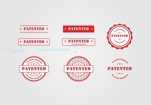 Patent Stamp Template vector