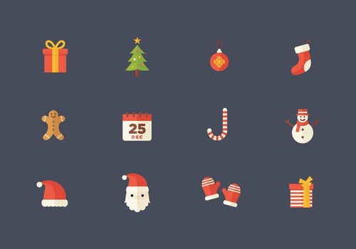 Christmas Flat Vector Icon