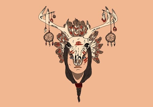 Free Indian Headdress Background vector