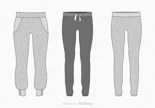 Free Vector Sweatpants Illustration