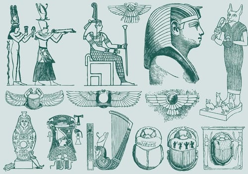 Green Egypt Art vector