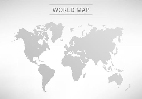 Vector Grey World Map