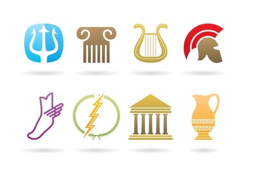 Greek Logos vector