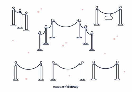 Velvet Rope Vector