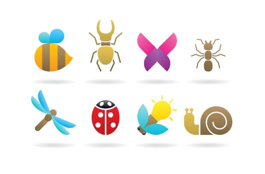 Insect Logos vector