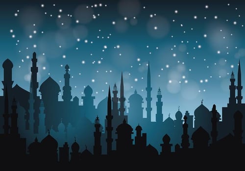 Free Arabian Nights Vector Illustration