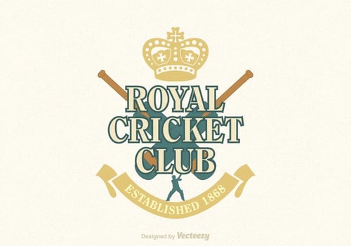 Cricket Vector Emblem