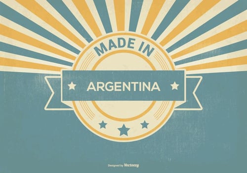 Retro Made in Argentina Illustration vector
