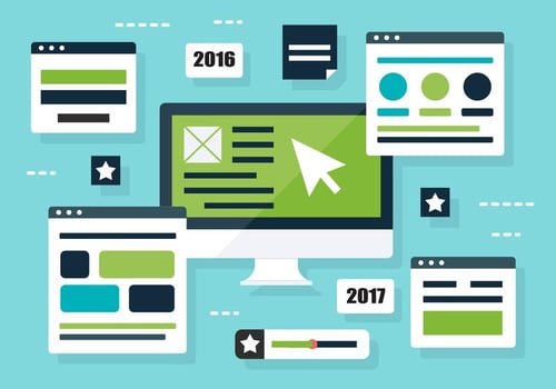 Colorful Web Layout Vector