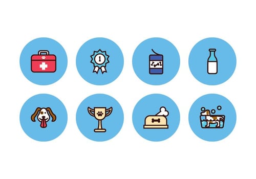 Free Dog Icons vector