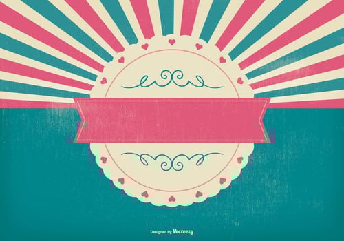 Pink Colorful Sunburst Background vector