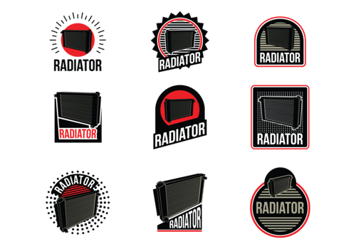 Radiator Vector Labels