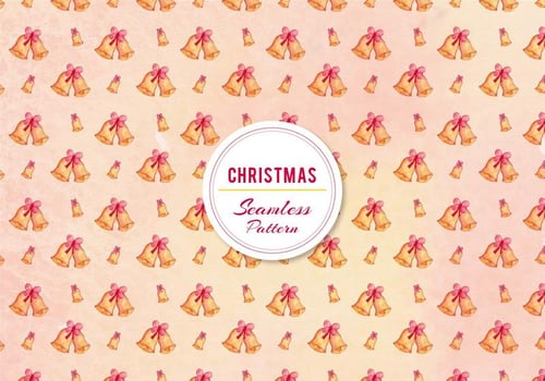 Free Vector Christmas Bell Pattern