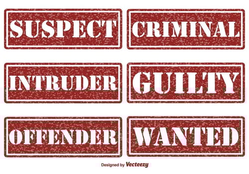 Criminal and Justice Vector Stamps